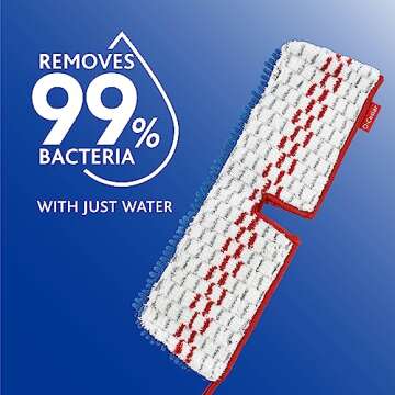 O-Cedar Hardwood Floor 'N More 3-Action Flip Mop Head Replacement - Microfiber Refill for Efficient ...