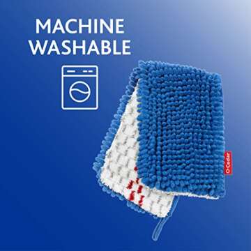 O-Cedar 3-Action Flip Mop Head | Machine Washable | Reusable