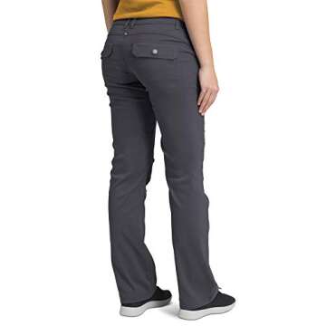 prAna Women's Standard Halle Roll-up, Coal, 8 Short