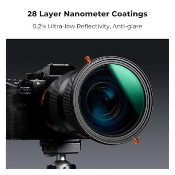 K&F Concept 67mm Variable Fader ND2-ND32 ND Filter and CPL Circular Polarizing Filter 2 in 1 for Camera Lens No X Spot Waterproof Scratch Resistant (Nano-X Series)