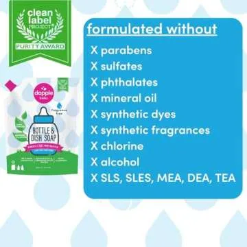 Dapple Baby Bottle Soap - Plant-Powered & Hypoallergenic