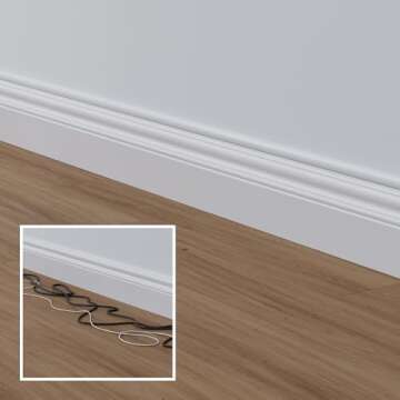 D-Line Half Round Cord Hider for Concealing Wires