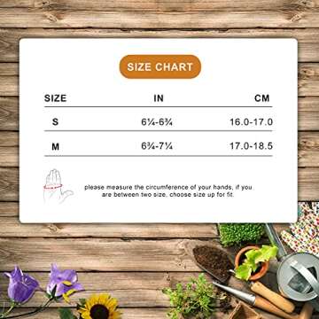 HLDD HANDLANDY Gardening Gloves for Women - 3 Pairs Lightweight Work Gloves