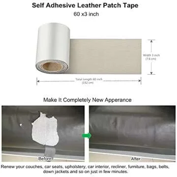 ILOFri Self Adhesive Leather Repair Tape for Easy Fixes