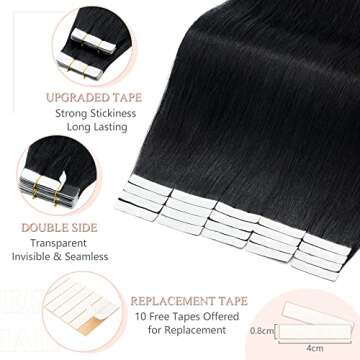 SEGO Remy Human Hair Tape In Extensions for Women