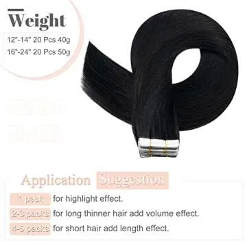 SEGO Remy Human Hair Tape In Extensions for Women