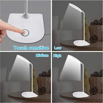 DEEPLITE LED Desk Lamp with Touch Control & Flexibility