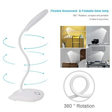 DEEPLITE LED Desk Lamp with Touch Control & Flexibility
