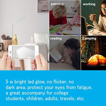 DEEPLITE LED Desk Lamp with Touch Control & Flexibility