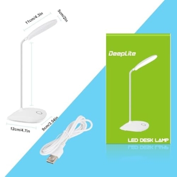 DEEPLITE LED Desk Lamp with Touch Control & Flexibility