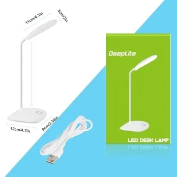 DEEPLITE LED Desk Lamp with Touch Control & Flexibility