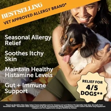 Pet Honesty Allergy Support Chews for Dogs - Relief & Immunity