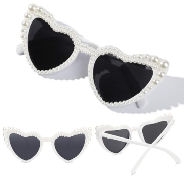 Stylish YOGFIT Heart Pearl Sunglasses for Women
