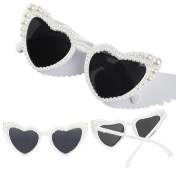 Stylish YOGFIT Heart Pearl Sunglasses for Women