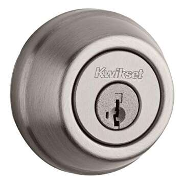 Kwikset 99140-130 Signature Series 2nd Gen Round Smart Lock Featuring SmartKey Security and Home Connect Technology Traditional Z-Wave Plus Deadbolt, Satin Nickel