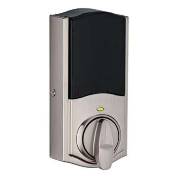 Kwikset 99140-130 Signature Series 2nd Gen Round Smart Lock Featuring SmartKey Security and Home Connect Technology Traditional Z-Wave Plus Deadbolt, Satin Nickel