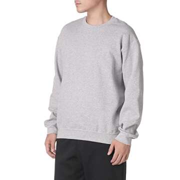 -Gildan mens Fleece Crewneck Sweatshirt, Style G18000