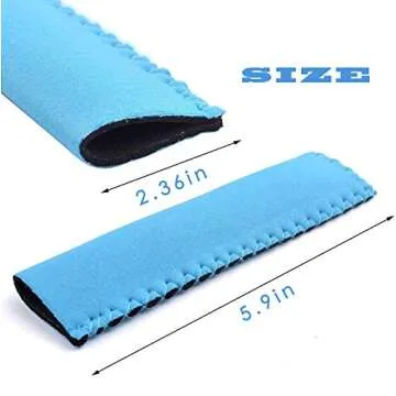 CREPRO Ice Pop Sleeves, 10 Pack Popsicle Holders Bags, Original Neoprene Freezer Popsicle Covers, 10 Colors (Original)