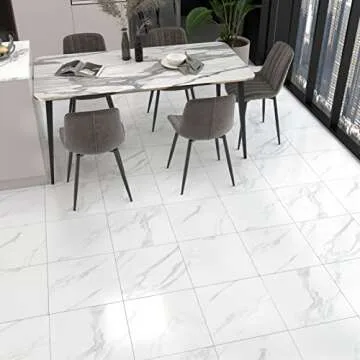 Affordable Marble Peel and Stick Floor Tile for Stylish Home