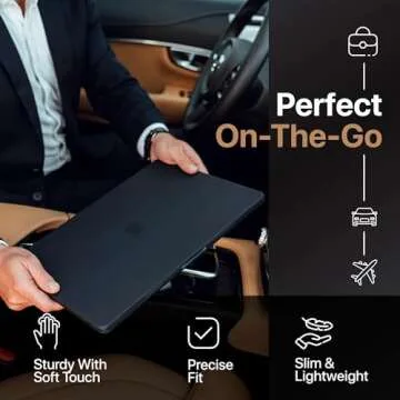 Kuzy Compatible with MacBook Air 13 inch Case 2020 2021 2018 M1 - A2337 MacBook Air Case A2179 A1932 MacBook Air 13.3 inch Case Hard Shell Case Protective Cover, Black