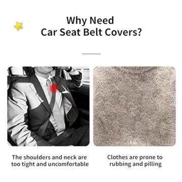 2/4 PCS Car Seat Belt Covers, Cute Bow Seat Belt Cover Pad, Seatbelt Shoulder Strap Pads Covers for Shoulder Protector Car Accessories for Kids Adults (2PCS-Pink)