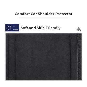 2/4 PCS Car Seat Belt Covers, Cute Bow Seat Belt Cover Pad, Seatbelt Shoulder Strap Pads Covers for Shoulder Protector Car Accessories for Kids Adults (2PCS-Pink)