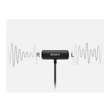 Sony ECMLV1 Lavalier Microphone - Compact and Professional Sound