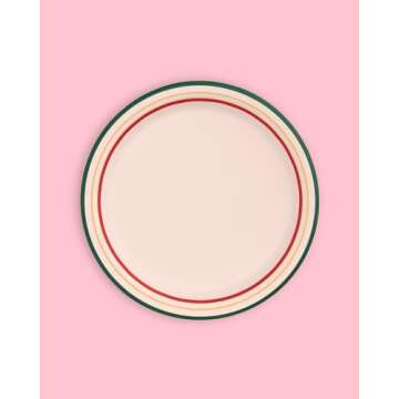 xo, Fetti Camp Gingham Paper Plates - 24 pk, 9" | Bachelorette Decorations, Camp Bride, Getting Lit + Getting Hitched, Gingham Birthday Party, Glamping Baby Shower Supplies, Cool Cake Plates