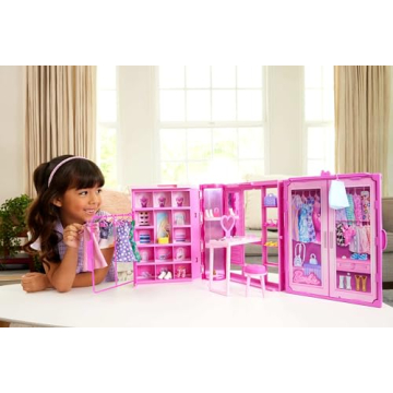 Enchanting Barbie Dream Closet Toy Set for Kids