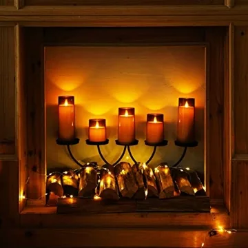 Homemory Gray Flameless Candles with Remote and Timer