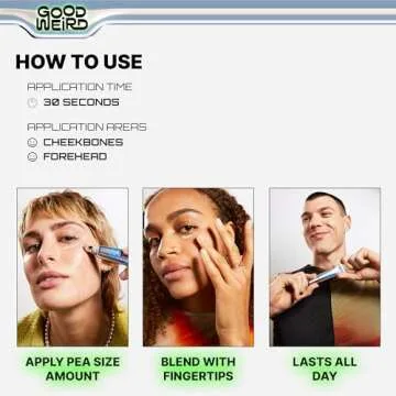 GOOD WEIRD Cold Brew Undereye - Vegan Caffeine Under Eye Serum Cream for Dark Circles and Wrinkles | For Men and Women | Brightening and Smoothing | Subtle Shimmer | Allure Award Winner 0.42 fl. oz.