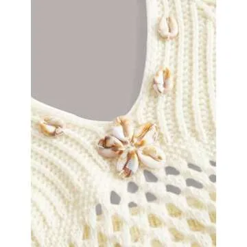 Shop Verdusa Women's Hollow Out Cami Tie Back Knit Top