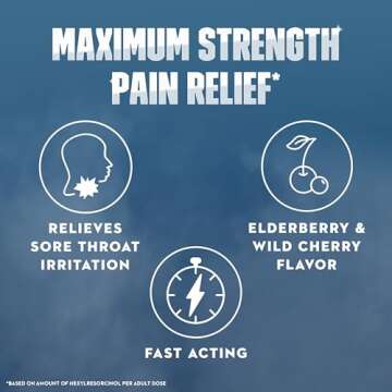 Mucinex Instasoothe Sore Throat Relief, Sore Throat Lozenges, Sore Throat Medicine with Hexylresorci...