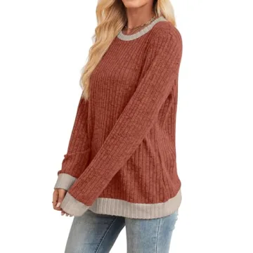 Buy SAMPEEL Women’s Stylish Fall Sweater Pullover Tops