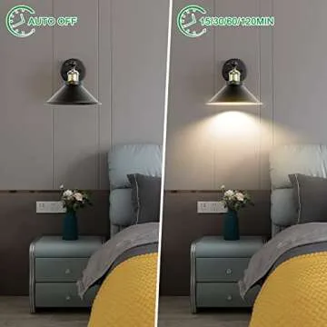 AIBOO Screw in Puck Lights, E26 Puck Lights with Remote, 2 Pack Battery Powered Puck Lights with Screw in Base for Non-Hardwired Wall Sconces Fixtures (Batteries Not Included)
