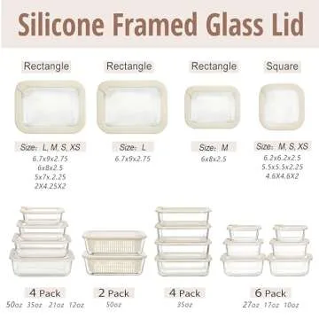 Urban Green Glass Food Storage Containers with Glass Lids, Microwave Safe Glass Food Container Set, Aitight Glass Meal Prep Container Set, LeakProof, 100% Plastic Free, 2 Pack