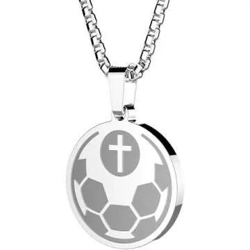 Inspirational Athletes Necklace - Stainless Steel Sports Jewelry