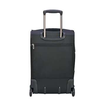 DELSEY Paris Sky Max Softside Expandable Luggage Suitcase, 2 Wheels, Black, 21 Inch (40328272000)