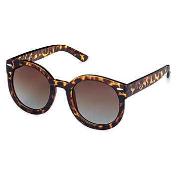 Trendy Polarized Oversized Round Sunglasses for Women
