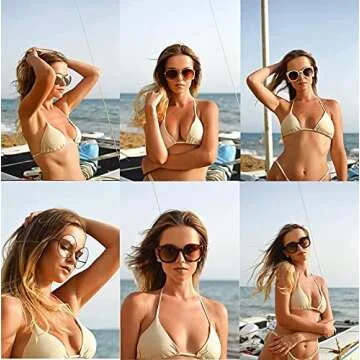 Trendy Polarized Oversized Round Sunglasses for Women
