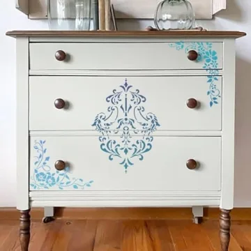 Reusable Damask Border Stencils for Creative Art Projects