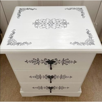 Reusable Damask Border Stencils for Creative Art Projects