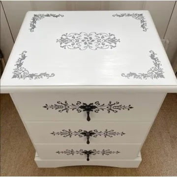 Reusable Damask Border Stencils for Creative Art Projects