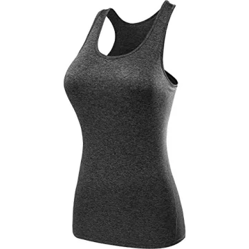 Womens 3 Pack Long Compression Tank Tops - Stylish & Functional