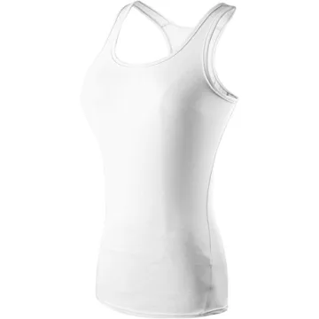 Womens 3 Pack Long Compression Tank Tops - Stylish & Functional