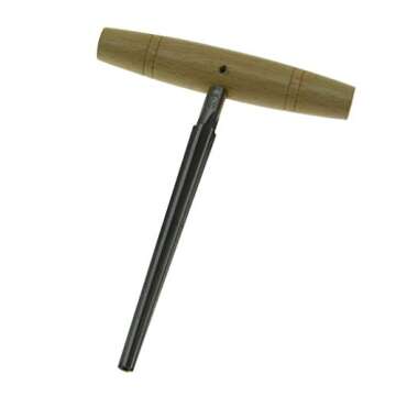 KAISH Violin Viola Peg Hole Reamer for 3/4 4/4 Violin 1:26 Taper with Wood Handle Violin Luthier Too...