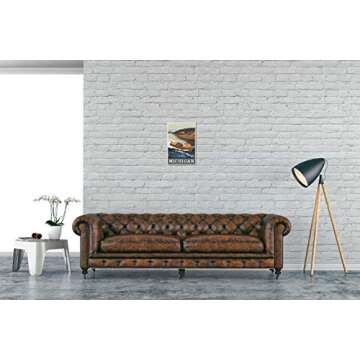 Art of Place Michigan Woodie Boat Lake Giclee Art Print Poster from Travel Artwork by Artist Paul A. Lanquist 12" x 18"