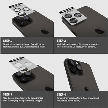 Pelican Camera Lens Protector for iPhone 15 Pro Max/Pro
