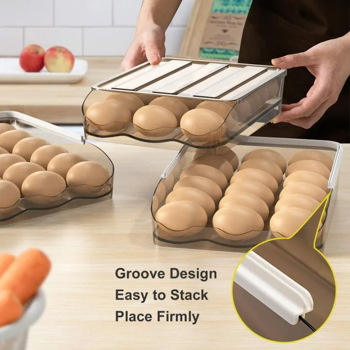54 Egg Rolling Storage Container for Refrigerator