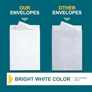9x12 Tyvek Envelopes - Durable Self-Seal Mailers